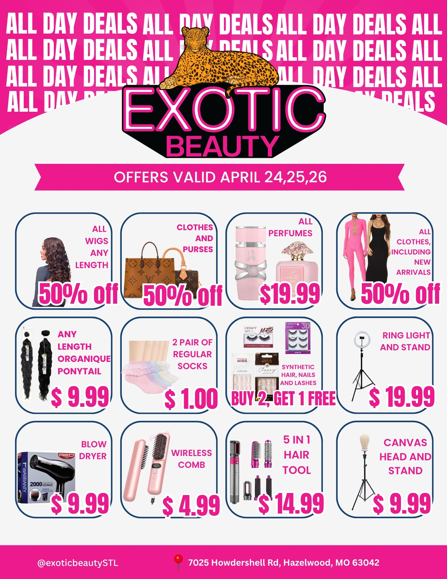 All Day Deals - 50% off and more