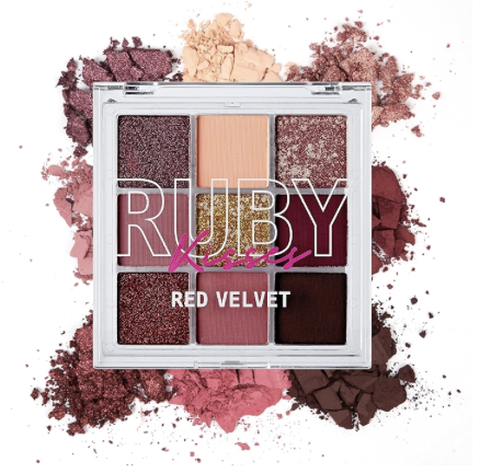Ruby Kisses Red Velvet Eyeshadow Palette